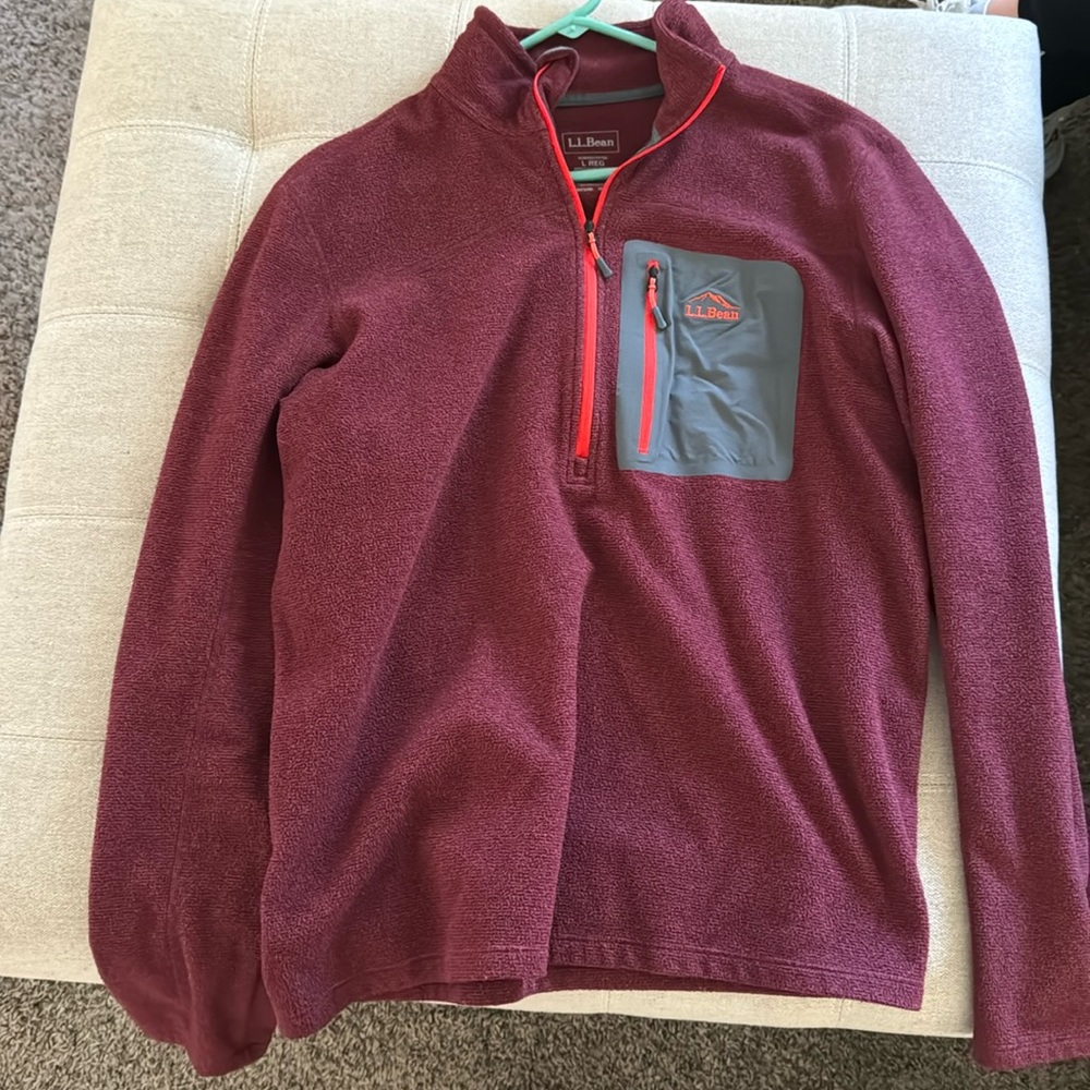 LL Bean quarter zip fleece
